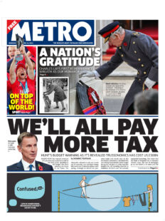 Metro – We’ll all pay more tax