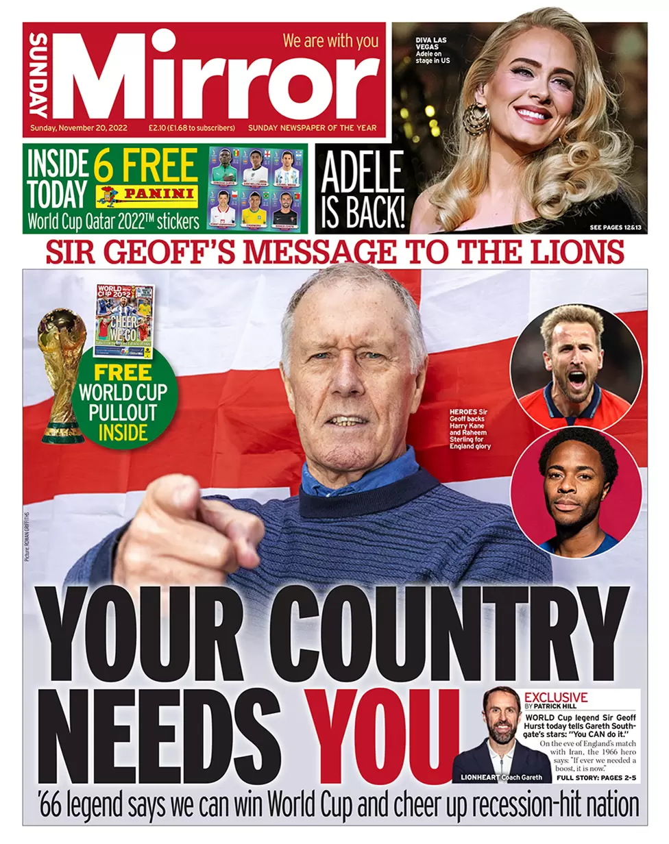 Sunday Mirror - Your country needs you