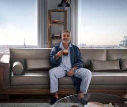 George Clooney is peak George Clooney as he reunites with Jean Dujardin in cheeky Nespresso advert