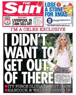 The Sun – I’m A Celeb exclusive: I don’t want to get out of here