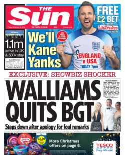 The Sun – Walliams quits BGT 