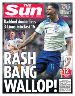 The Sun – England vs Wales: Rash, Bang, Wallop 