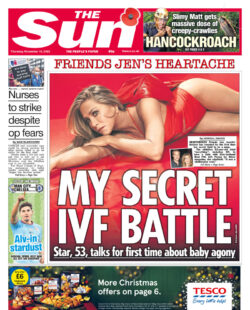 The Sun – Jen Aniston: My secret IVF battle 