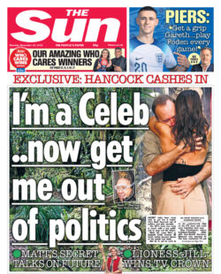 The Sun – I’m A Celebrity … now get me out of politics 