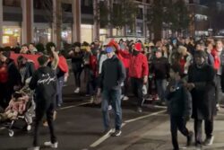 Morocco fans take to the streets in Edgware Road after World Cup win