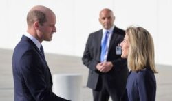 Prince William greeted by JFK’s daughter Caroline Kennedy during finale of Boston trip