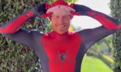 ‘Hero’ Prince Harry dresses as Spiderman in heartwarming Christmas message video