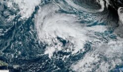 Rare subtropical storm barrels towards US for first time in nearly a decade