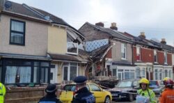 Firefighters rush to scene after horror explosion in Portsmouth sees entire house collapse