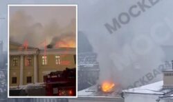 Russia’s main art museum goes up in flames as footage sparks panic in Moscow