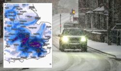 New UK weather maps show London to be buried in six inches of snow within 24 hours