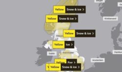 UK weather: Brits brace for Sunday chaos as Met Office issues multiple yellow warnings