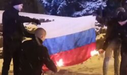 Outraged Kremlin demands Finland punish ‘extremists’ who burned Russian flags