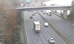 M25 crash sparks traffic chaos as drivers face nine-mile queues in snow and icy conditions