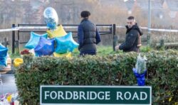 Aston Villa players at icy lake where three boys died in Solihull tragedy to see tributes