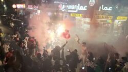 Morocco fans party on streets of London after World Cup win over Spain