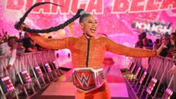 WWE star Bianca Belair flaunts insane figure in tiny homemade bikinis for fitness competition after battling eating disorders