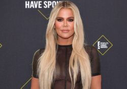 Khloe Kardashian shares first photo of baby boy in stunning Christmas portrait