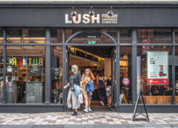 Lush open ‘lounge’ space where you can get free products and massages