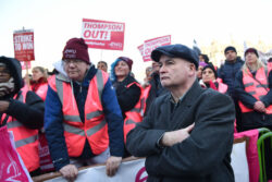 Which train lines are affected by the strikes today?