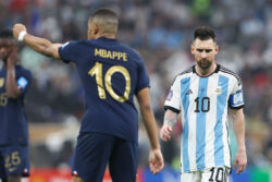 Kylian Mbappe seen mocking Lionel Messi before Argentina were crowned World Cup winners