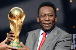 How many times did Pele win the World Cup with Brazil?