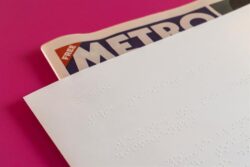 Metro’s Braille front page wins award after giving UK’s 14,500 blind children a personal message from Santa