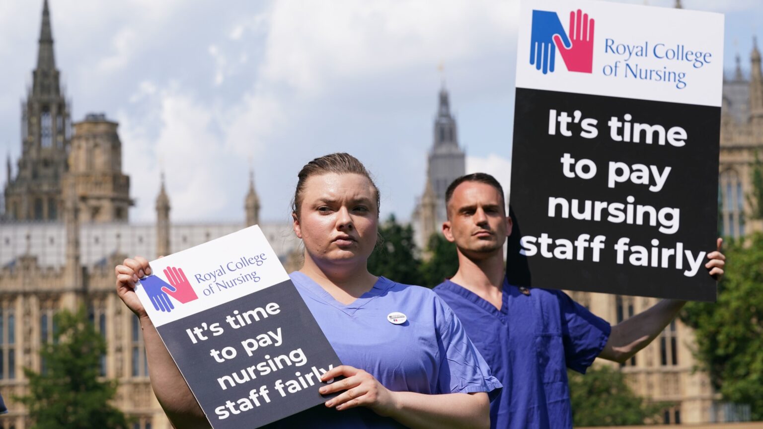 Nurses strike - First day of the biggest nurses strike in NHS history