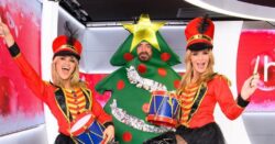 Amanda Holden plays nutcracker for Christmas after laughing off controversy around sexy outfits