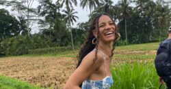 Vick Hope living her best Eat, Pray, Love life in Bali while supporting fiancé Calvin Harris on tour