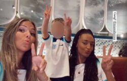 Harry Kane’s kids and Jack Grealish’s girlfriend in high spirits with fellow Wags ahead of England’s devastating World Cup quarter final defea