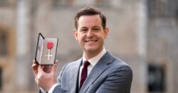 Matt Baker and King Charles chat sheep as Countryfile star is awarded with MBE for Children In Need work