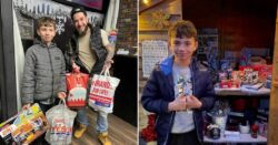 Boy, 11, opens his second foodbank for those in need this Christmas