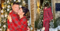 Rebekah Vardy and husband Jamie shrug off Wagatha Christie drama with cosy Christmas pyjamas snap