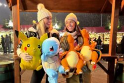 Christine McGuinness kisses Chelcee Grimes after split from husband Paddy as pair enjoy Winter Wonderland outing