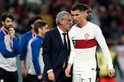 Fernando Santos unhappy with Cristiano Ronaldo reaction after Portugal’s defeat at the World Cup
