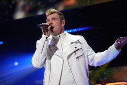 Nick Carter joins Backstreet Boys on stage at Jingle Ball for first performance since sexual battery allegations