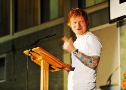 Ed Sheeran leaves students ‘starstruck’ as he casually rocks up to old school in Suffolk for annual awards evening