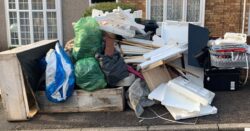 Flytipper dumped ‘dangerous’ mountain of rubbish on her own doorstep