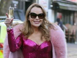 Amanda Holden’s Christmas Day gets off to very merry start as she gets on the booze at 10am with sherry