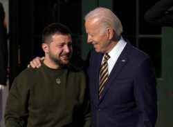 Zelensky meets President Biden in first trip outside Ukraine since war began