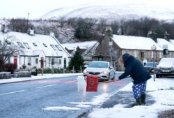 It was technically a white Christmas this year but hardly anyone saw it