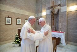 Pope Francis pays tribute to Benedict XVI calling predecessor ‘noble’ and ‘kind’