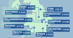 Map shows where houses are getting even further out of reach for first-time buyers