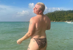 Sam Smith lives their best life in leopard-print bikini bottoms on Christmas Day