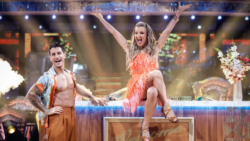 Strictly Come Dancing’s Helen Skelton teases testing out ‘extreme’ moves for Musicals Week: ‘I had my leg in someone’s bum cheek!’