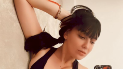 Pregnant Daisy Lowe proudly showcases bump in naked snap as she prepares to welcome first child with fiancé Jordan Saul