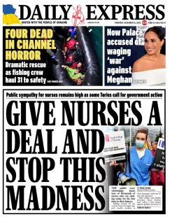 Daily Express – Give nurses a deal and stop this madness