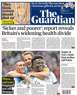 The Guardian – ‘Sick and poorer’ report reveals Britain’s widening health divide 