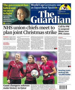 The Guardian – NHS union chiefs meet to plan joint Christmas strike 